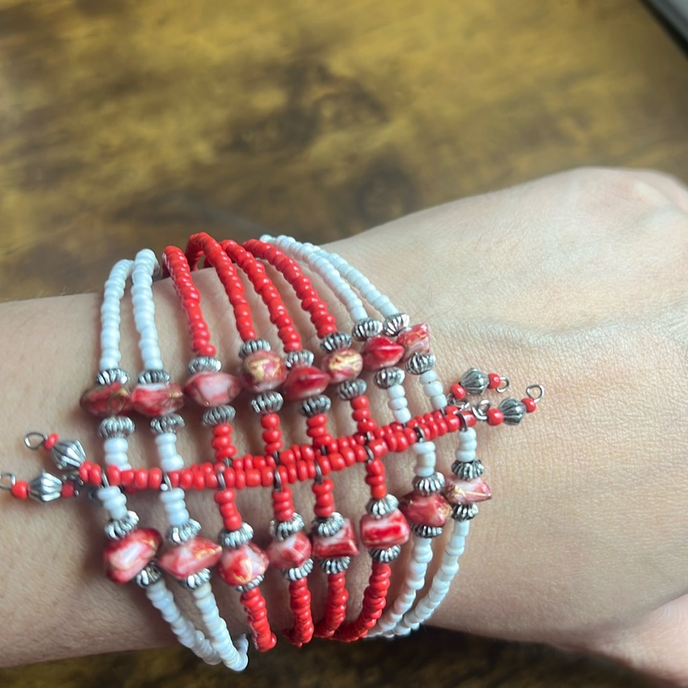 Beaded Bangle Bracelet